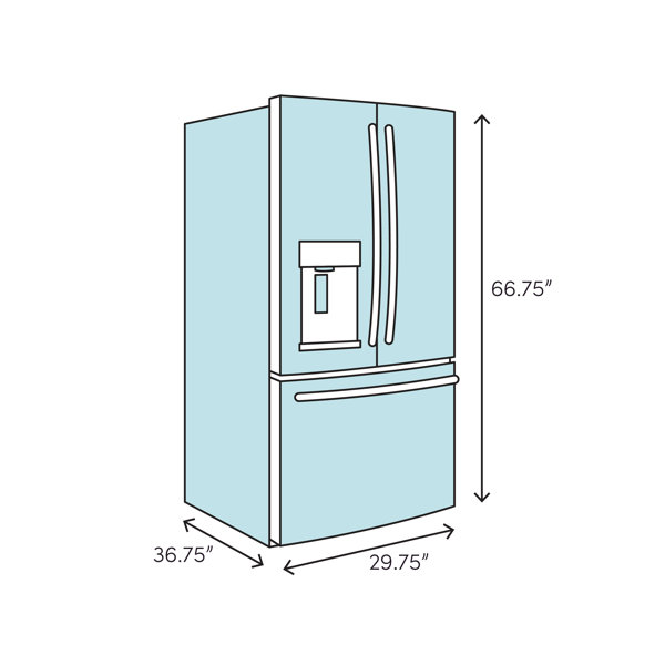 Samsung 30" French Door 21.8 cu. ft. Refrigerator & Reviews Wayfair